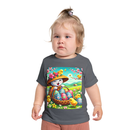 Geisha Kitten’s Easter Delight Baby Short Sleeve T-Shirt