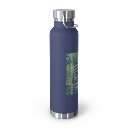 Water Lilies and Japanese Bridge by Claude Monet Copper Vacuum Insulated Bottle, 22oz