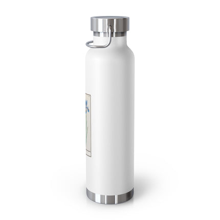 Iris, Iris sibirica by Anselmus Boëtius de Boodt Copper Vacuum Insulated Bottle, 22oz