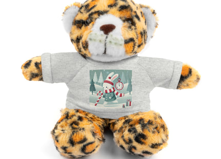 Candy Cane Timekeeper Bunny Stuffed Animals with Tee