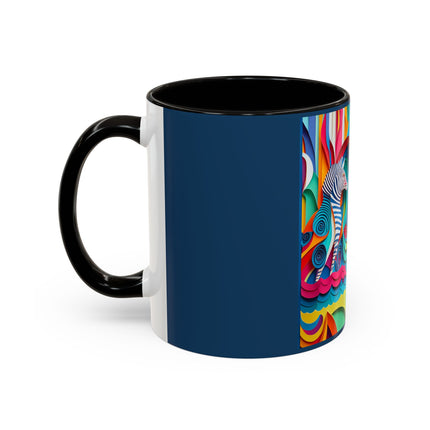 Surfing Zebra Colorful Mugs (11oz, 15oz)