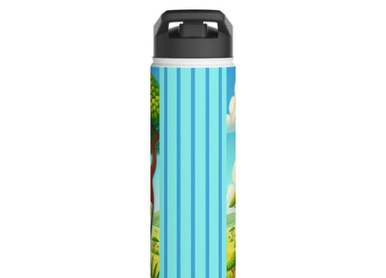 Giraffe Lookout Stainless Steel Water Bottle, Standard Lid