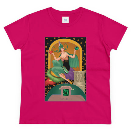May & Emerald (from the Gem Series) by Sofia Chiostri Women's Midweight Cotton Tee