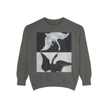 The Swan by Hilma af Klint Garment-Dyed Sweatshirt