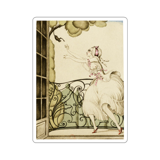 Sur talons rouges (On Red Heels) pl 02 by Gerda Wegener Kiss-Cut Stickers (4 Sizes)