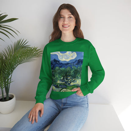 Olive Trees by Vincent Van Gogh Unisex Heavy Blend™ Crewneck Sweatshirt