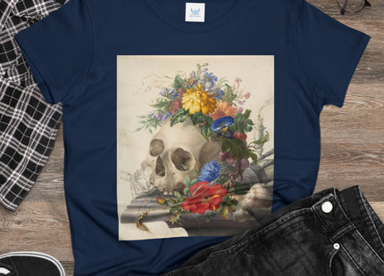 Vanitas Still Life by Herman Henstenburgh Women's Midweight Cotton Tee