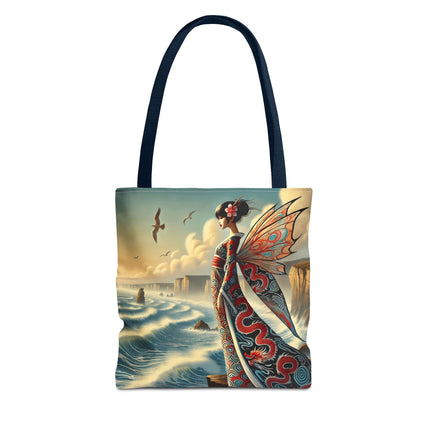 The Coastal Fairy Tote Bag – Serene Grace & Oceanic Magic