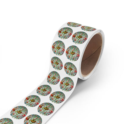 Christmas Ballet of the Absurd Round Sticker Label Rolls