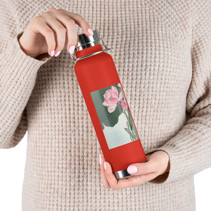 Blooming Lotus Flowers by Ohara Koson Vacuum Insulated Bottle, 22oz