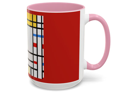 Place de la Concorde by Piet Mondrian Colorful Mugs (11oz, 15oz)