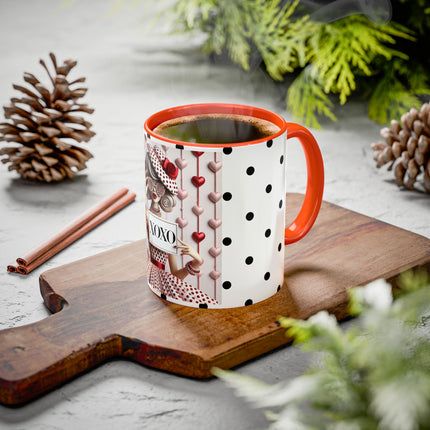 Fashionably Yours, XOXO Colorful Mugs (11oz, 15oz)