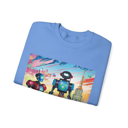 High Fashion Cyberpunk CIA Robots Unisex Heavy Blend™ Crewneck Sweatshirt