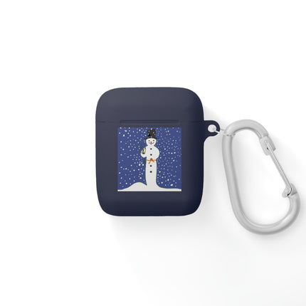 Snowman in Falling Snow AirPods Cover
