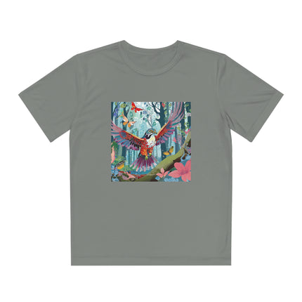 A Colorful Raptor Youth Competitor Tee