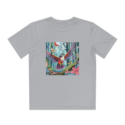 A Colorful Raptor Youth Competitor Tee
