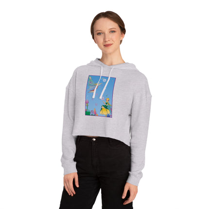 Blossoming Fairy Magic Cropped Hooded Sweatshirt