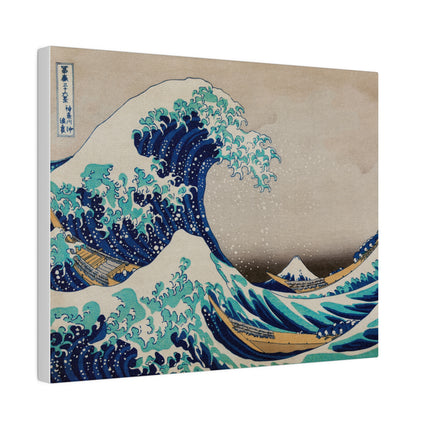 The Great Wave off Kanagawa by Katsushika Hokusai Matte Canvas, Stretched, 0.75"