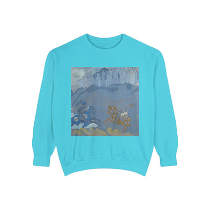 The Duel by Nicholas Roerich Unisex Garment-Dyed Sweatshirt