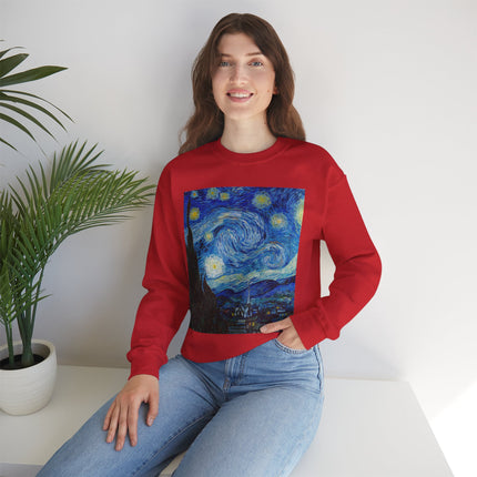 The Starry Night by Vincent Van Gogh Heavy Blend™ Crewneck Sweatshirt