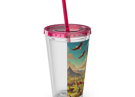 Watchful Guardian Sunsplash Tumbler with Straw, 16oz