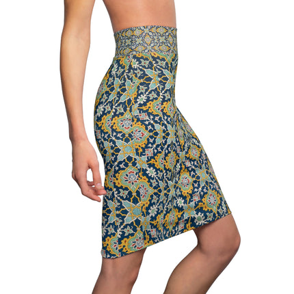 Arabesques by Émile Prisse d'Avennes Women's Pencil Skirt (AOP)