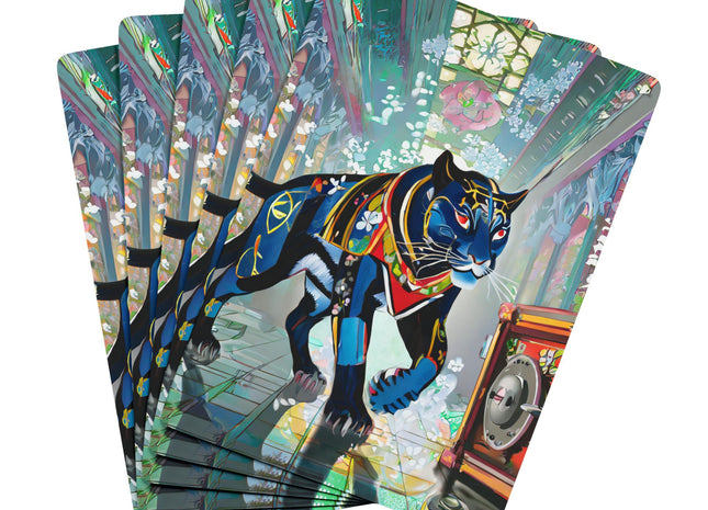 Cyber Panther's Hunt Playing Cards