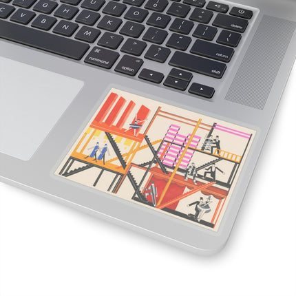 Maquettes de Théatre 4 by Alexandra Exter Kiss-Cut Stickers (4 Sizes)