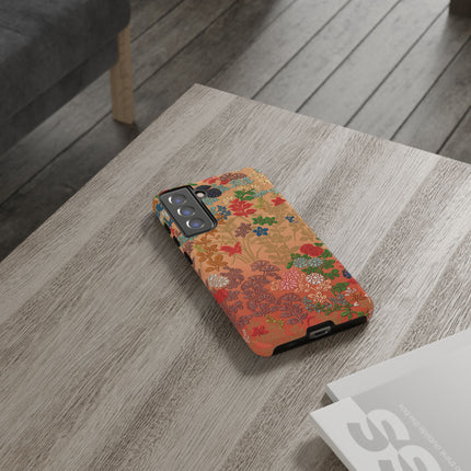 Ornamental Japanese Flower Pattern Phone Cases