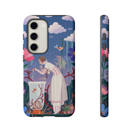 🐠🌸 The Enchanted Aquarium Garden Phone Case – Art Deco Underwater Fantasy