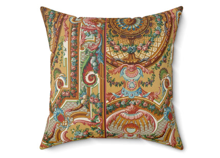 XVIII Siecle 2 by Auguste Racinet Spun Polyester Square Pillow
