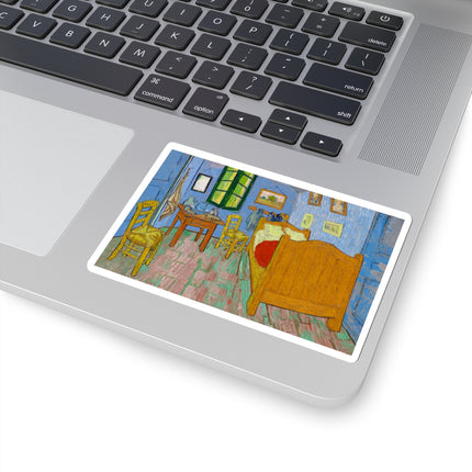 The Bedroom by Vincent van Gogh Kiss-Cut Stickers (4 Sizes)