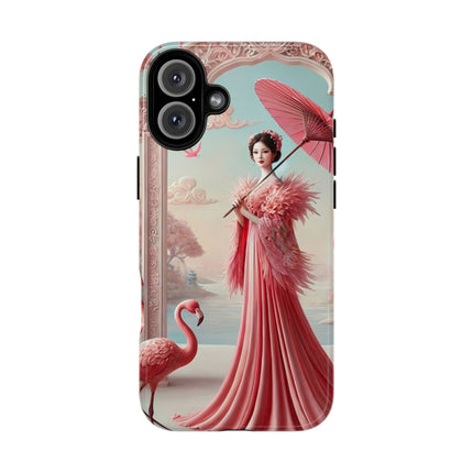 Petals, Porcelain, and Flamingos Phone Cases