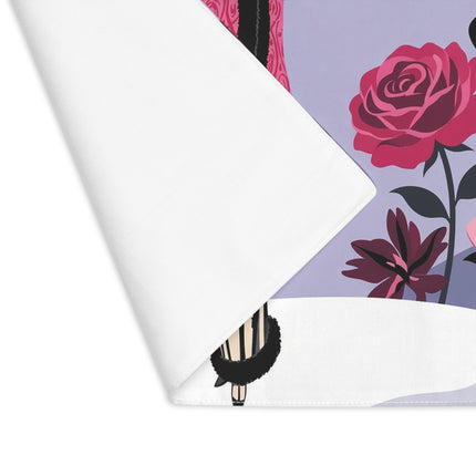 🌹❄️ The Lady Of The Winter Rose Garden Placemat – Art Deco Christmas Elegance