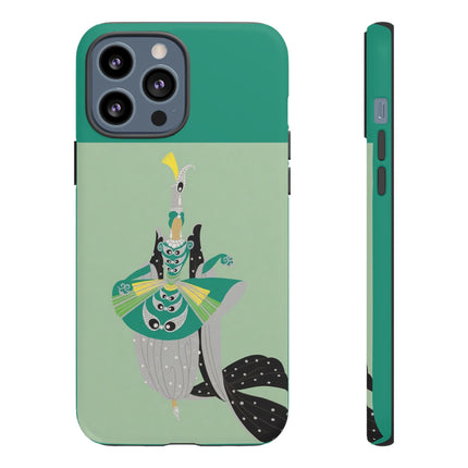 Peacock Dancer Phone Case – Opulent Glamour & Theatrical Elegance