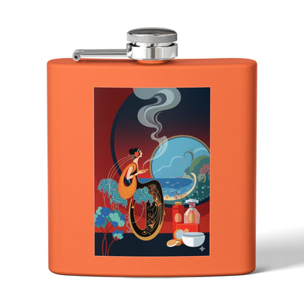 Golden Day Serenade Stainless Steel Flask – Elegant Harmony & Sunlit Grace