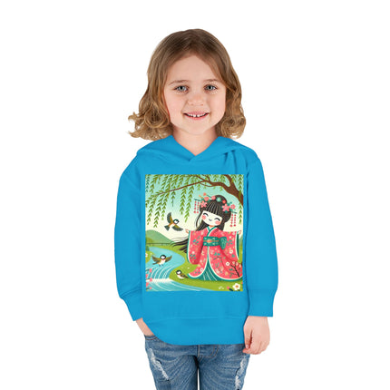 Sparrow Dance Geisha Fairy Toddler Pullover Fleece Hoodie