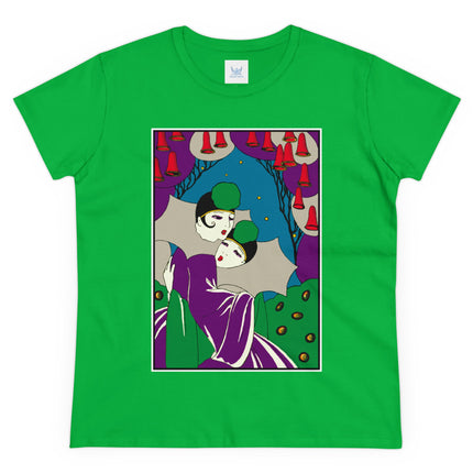 Two Pierrots Women's Midweight Cotton Tee