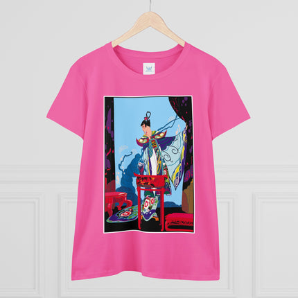 A Visual Journey by Umberto Brunelleschi Women's Midweight Cotton Tee