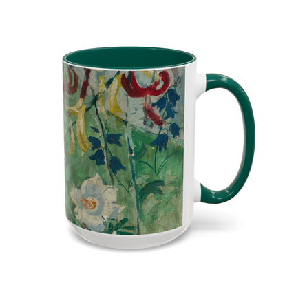 Flowers by August Babberger Colorful Mugs (11oz, 15oz)