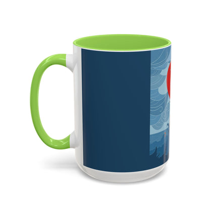 Siren of the Waves Colorful Mugs – Dramatic Sea Power & Bold Elegance