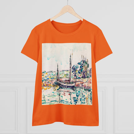 Concarneau by Paul Signac Women's Midweight Cotton Tee