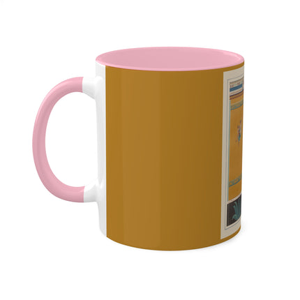Pompeii Walls Pl.20 by Victor Steeger Colorful Mugs, 11oz