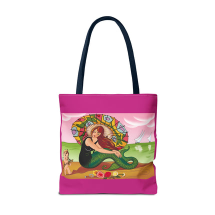 Mermaid Tote Bag with Art Deco Design