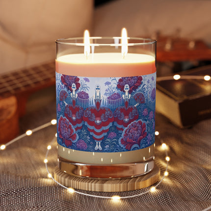 🎭🌺 The Enchanted Garden Masquerade Trio Scented Candle – Art Deco Floral Elegance