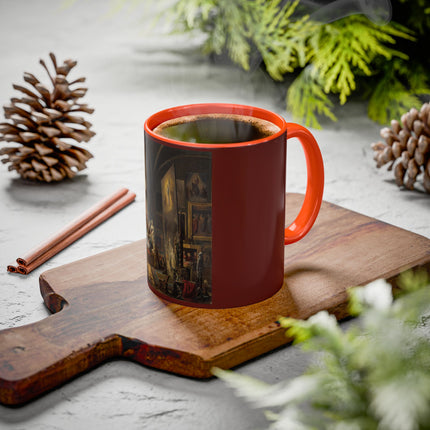 Raphael and his Muse in the Atelier by Vincenzo Abbati Colorful Mugs (11oz, 15oz)