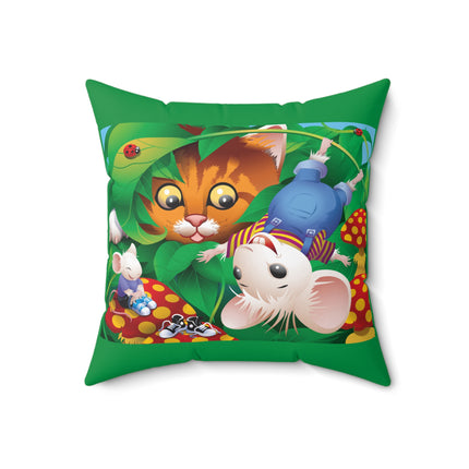 Whimsical Adventure Spun Polyester Square Pillow