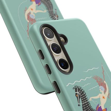 Mermaid on Seahorse Phone Case – Mythic Ocean Grace