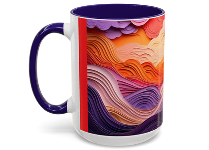 Dramatic Sunset Sky Colorful Mugs (11oz, 15oz)
