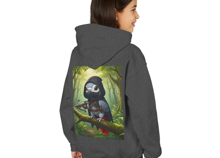 The African Grey Sentinel Youth Heavy Blend Hooded Sweatshirt